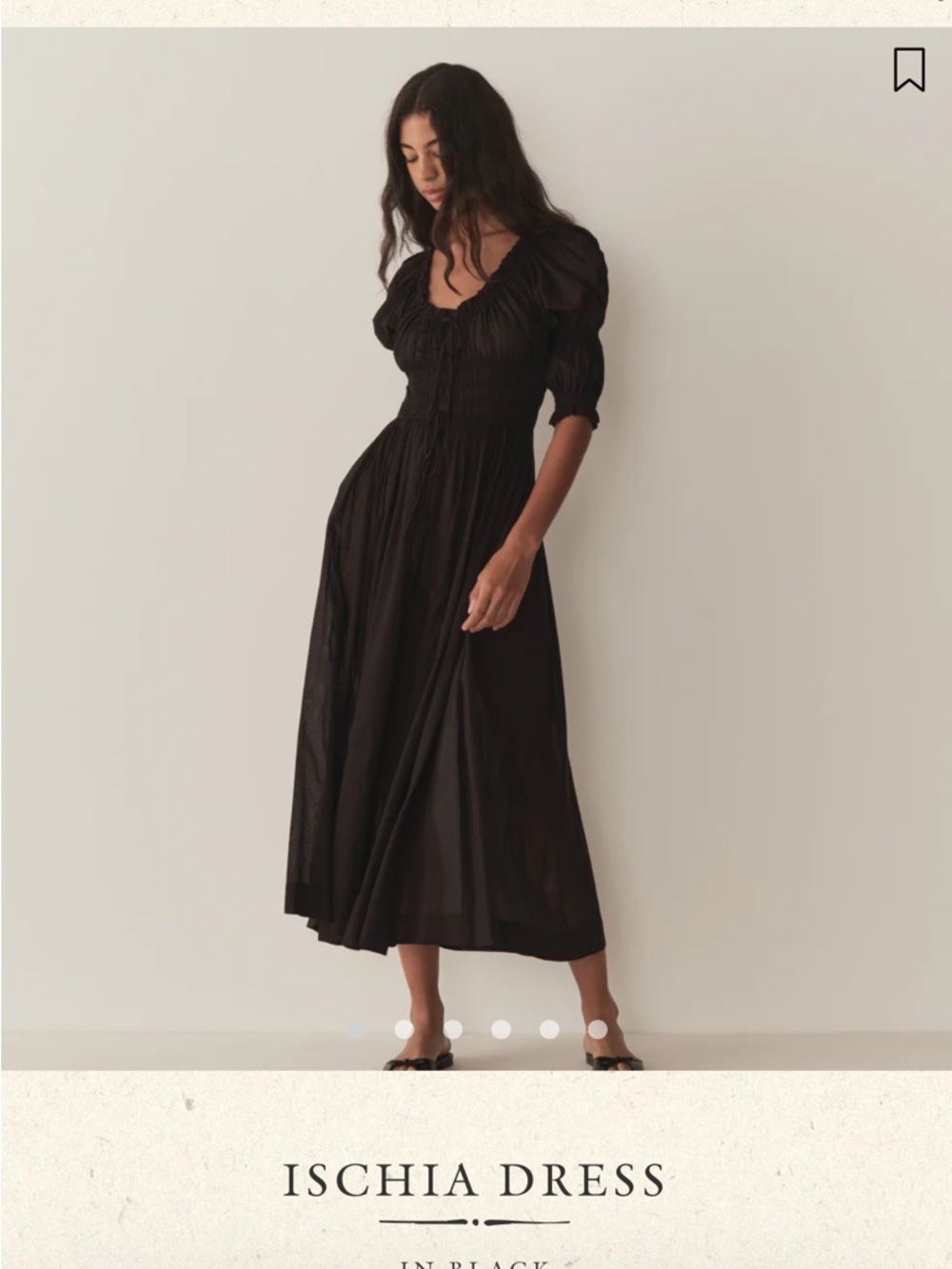 Black Midi Dress - Doen